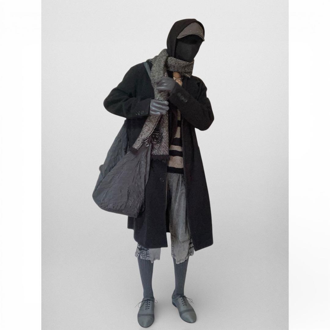 かわた CONTRAST LEATHER GLOVE (GREY) 768