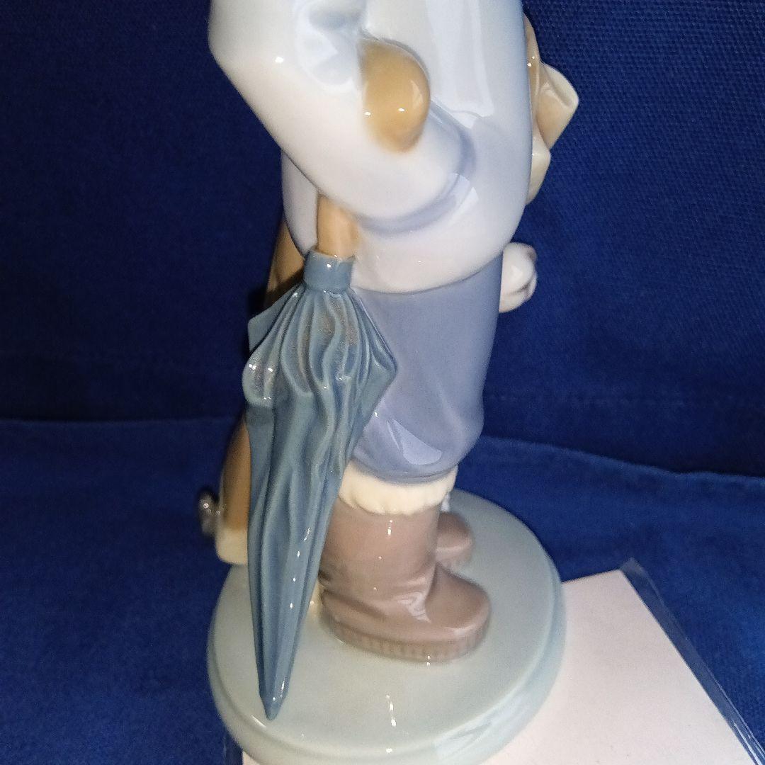 LLADRO 少年と子犬 陶器人形 専用箱あり
