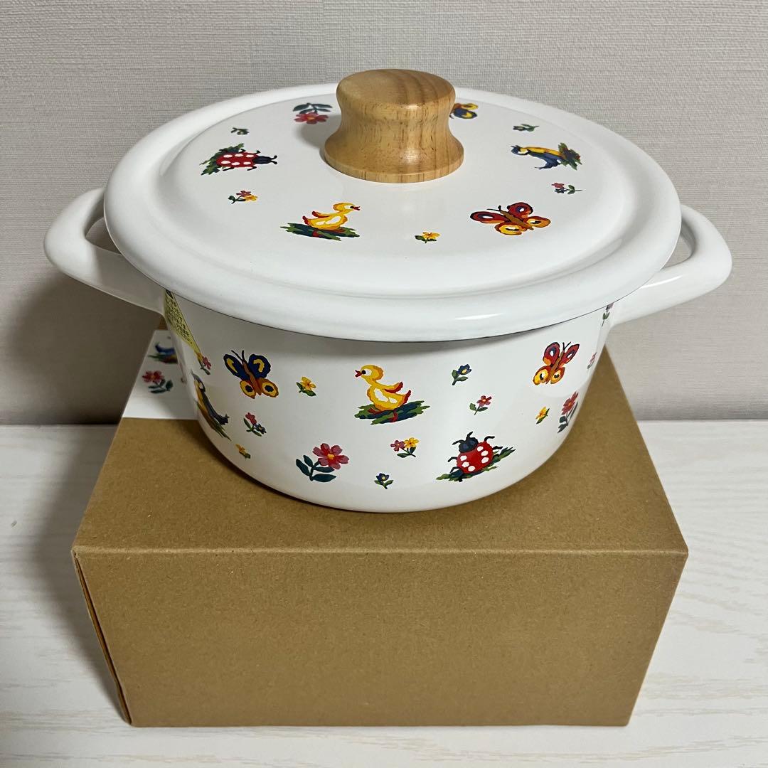 【新品・未使用】 フェイラー ハイジ ホーローキャセロール 両手鍋 18cm
