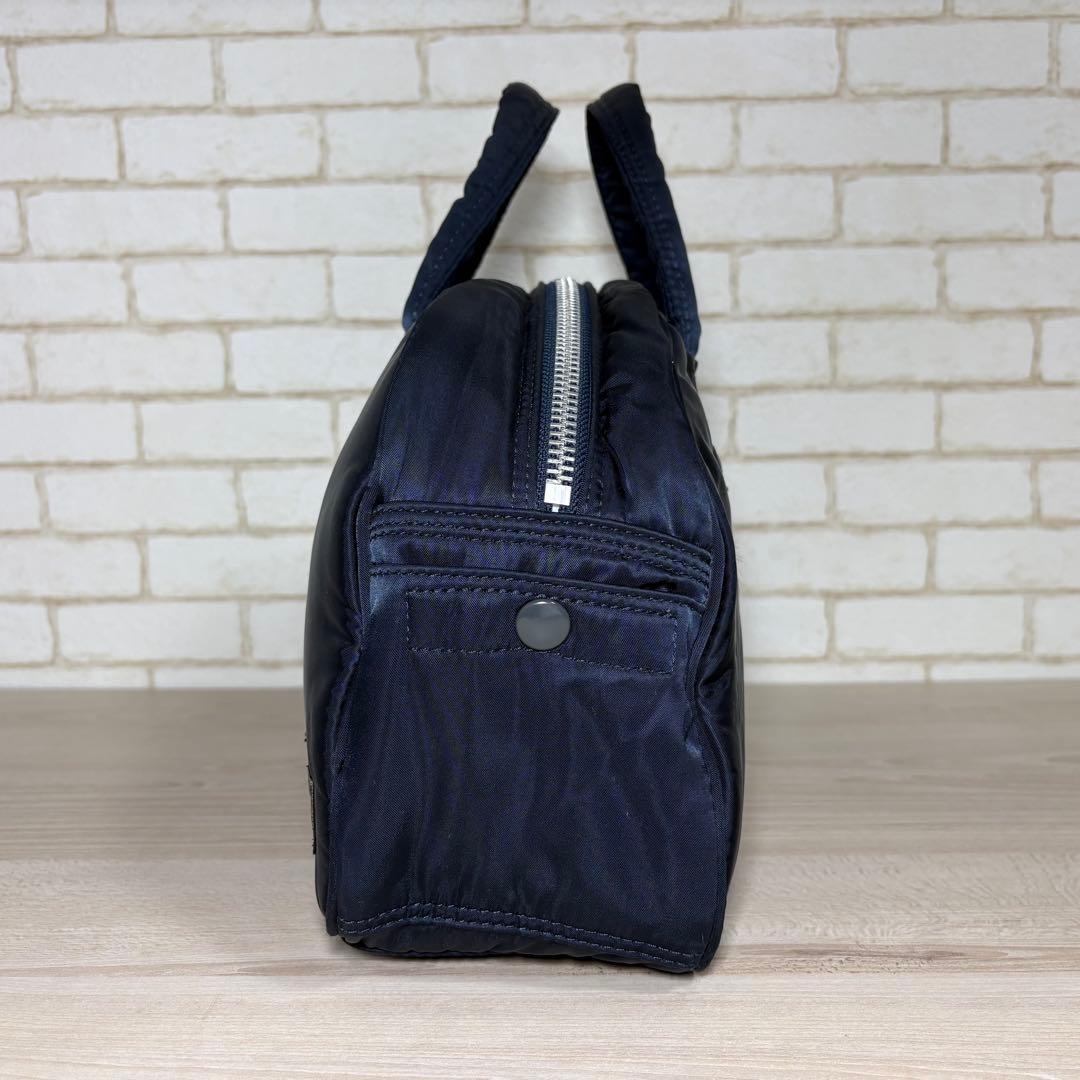 美品 ヘッドポーター タンカーオリジナル ミニボストンバッグ ネイビー