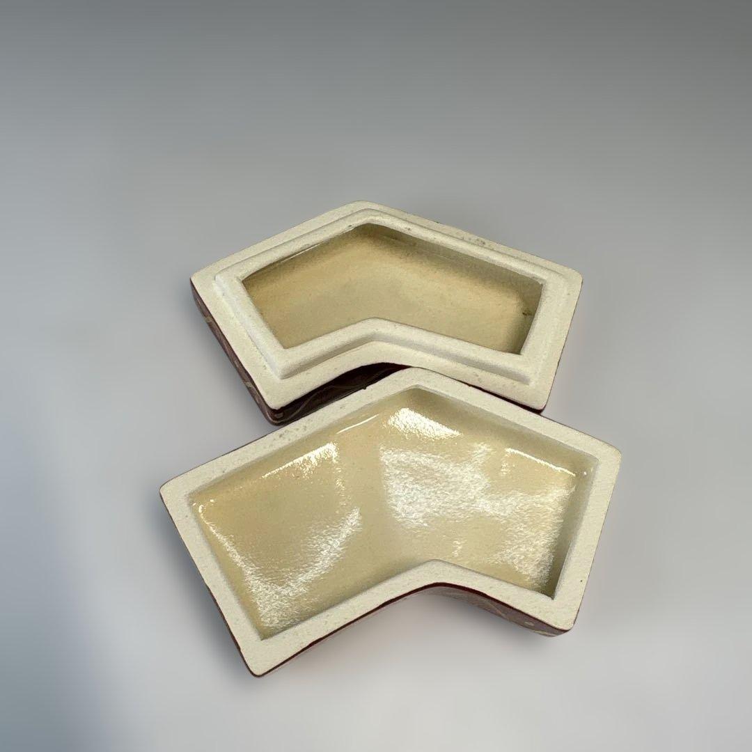 【中古品】橋本紫雲造　金襴手　晴香合（共箱）USED〈税込•送料込〉