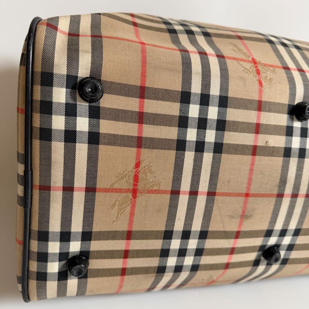 美品　シャドーホース　Burberrys ボストンバッグ　ノバチェック　ロック