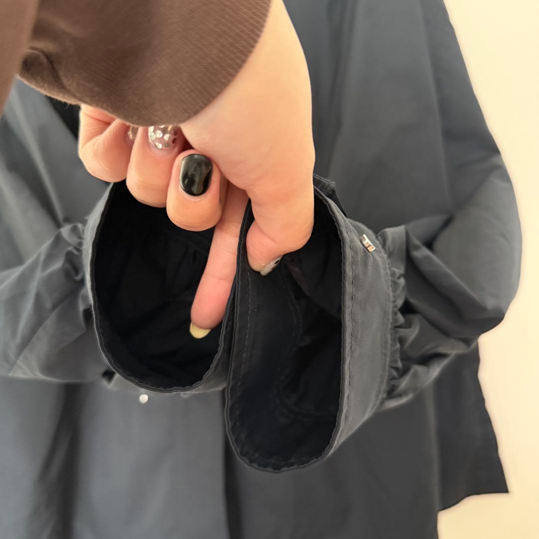 美品 Ballsey ライトタフタ フーデットショートコート 36