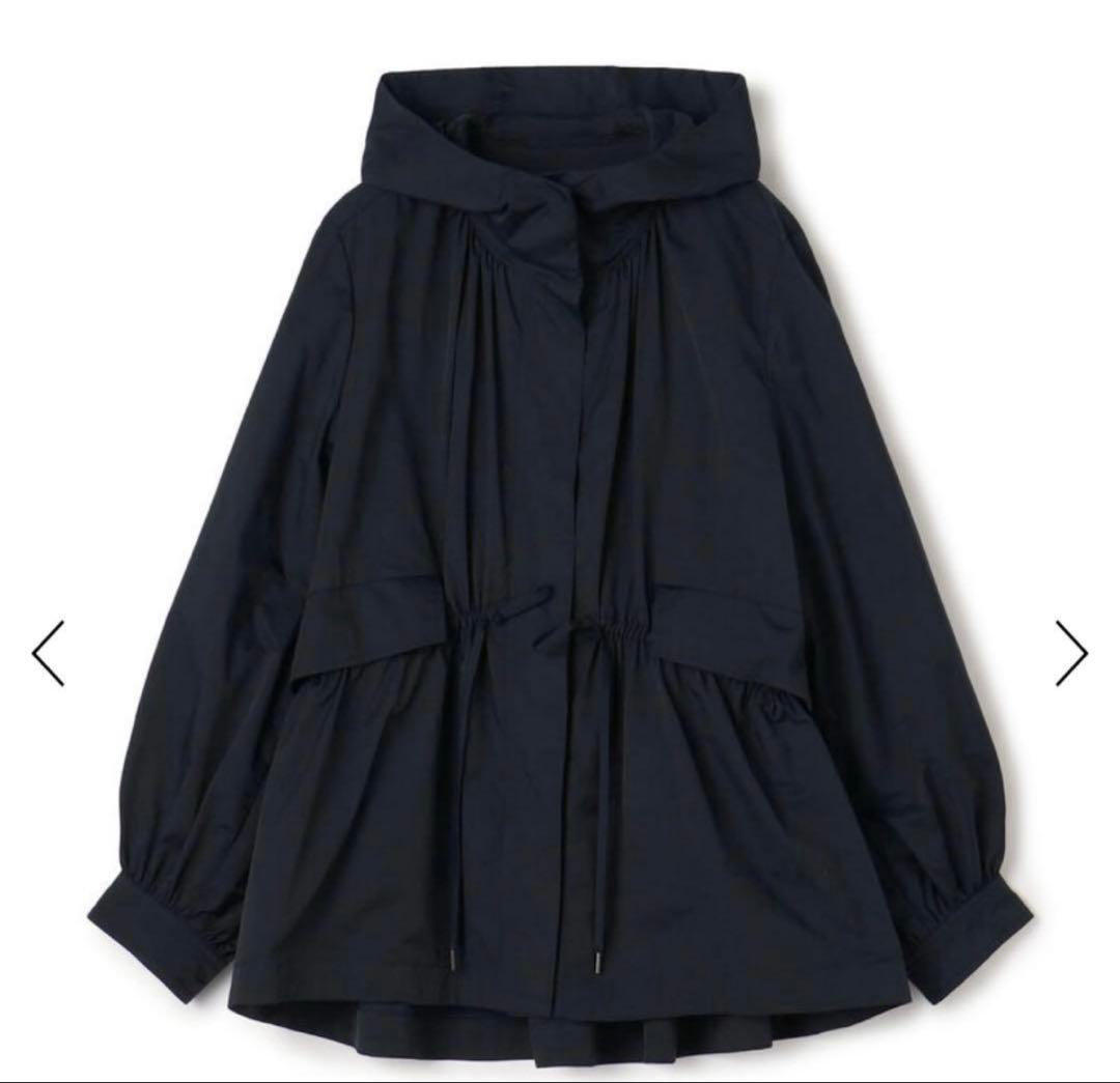 美品 Ballsey ライトタフタ フーデットショートコート 36
