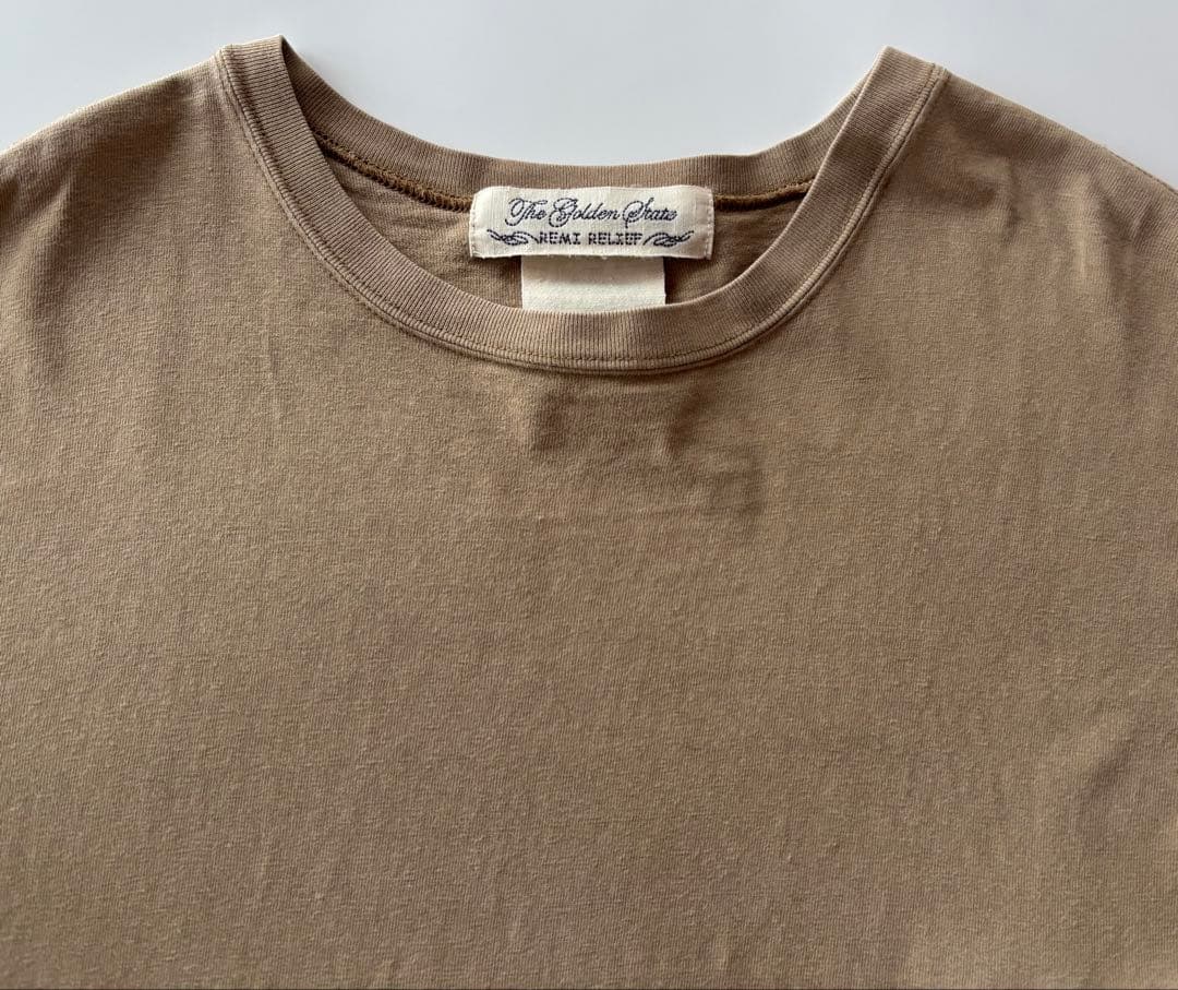 BRIEFING×REMI RELIEF コラボ Tシャツ M ベージュ