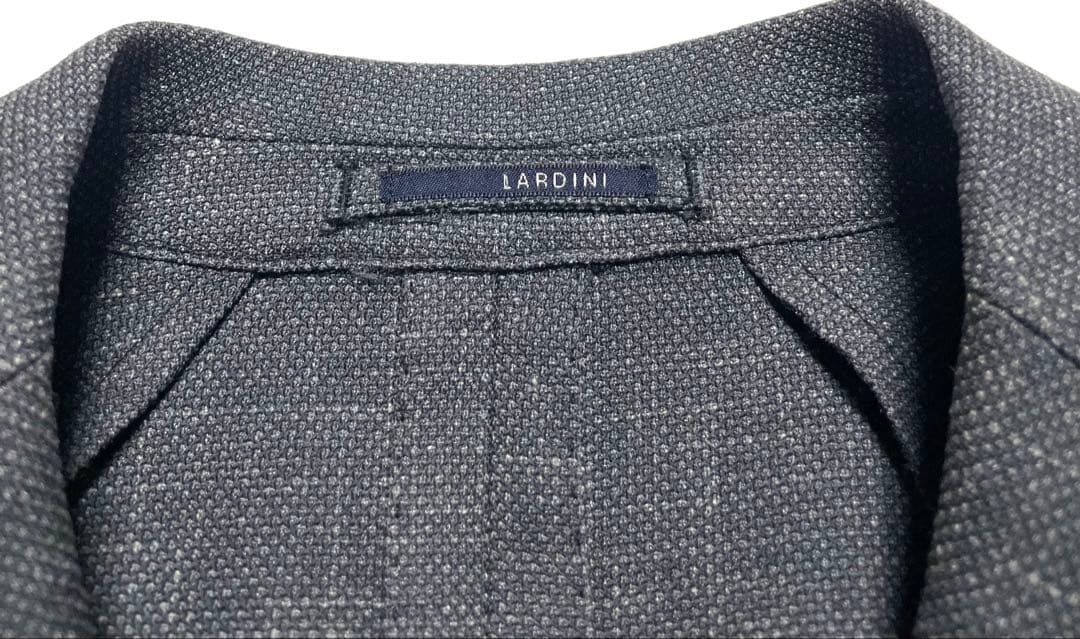 【美品】LARDINI ウール/シルク/リネン ジャケット ハンガー付き44