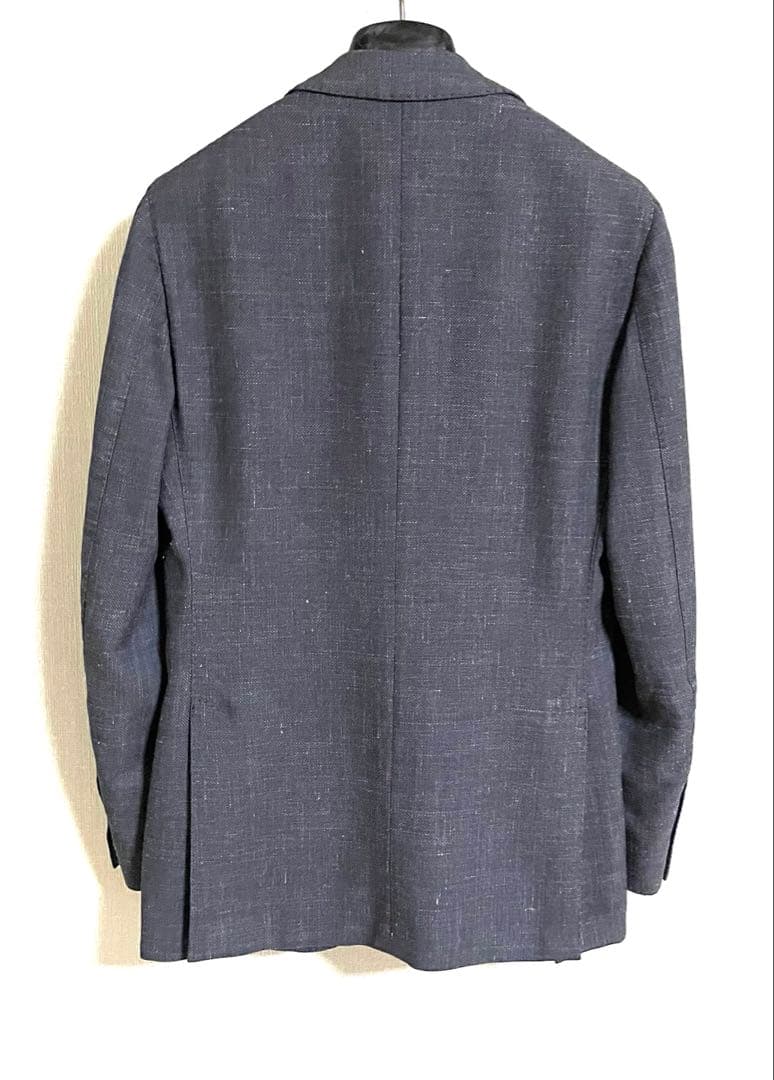 【美品】LARDINI ウール/シルク/リネン ジャケット ハンガー付き44
