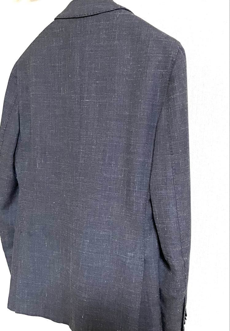 【美品】LARDINI ウール/シルク/リネン ジャケット ハンガー付き44