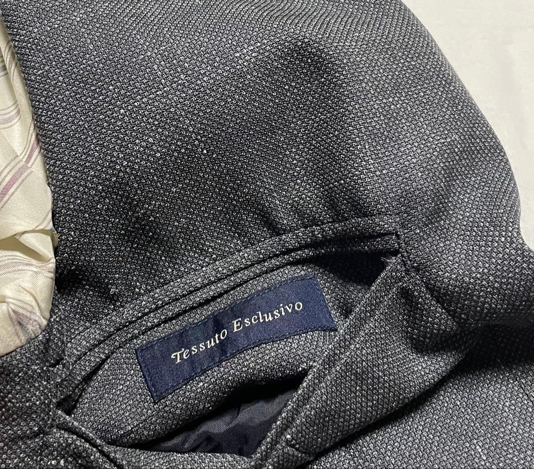 【美品】LARDINI ウール/シルク/リネン ジャケット ハンガー付き44