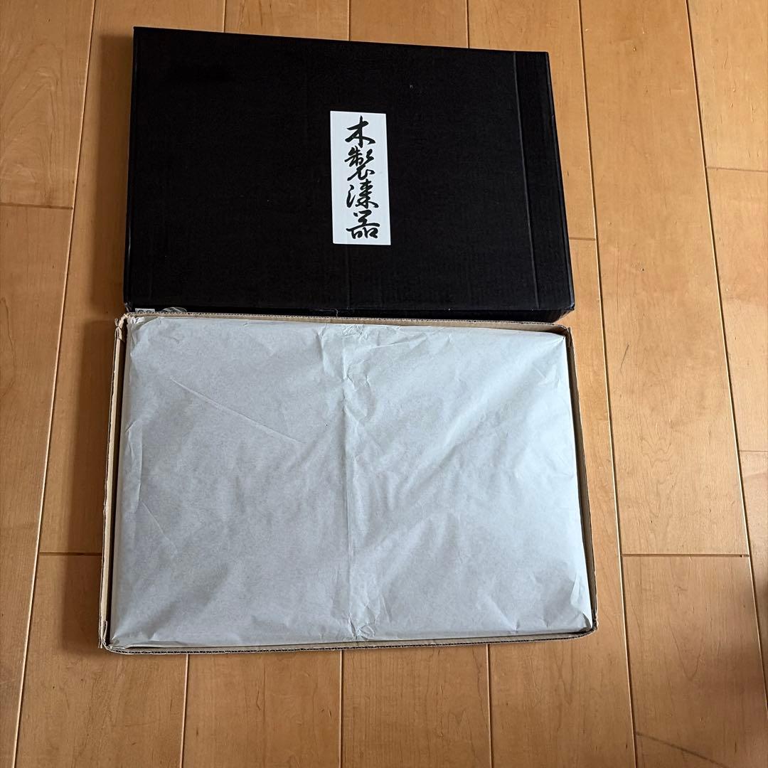 木製 花台 長角 黒 敷板