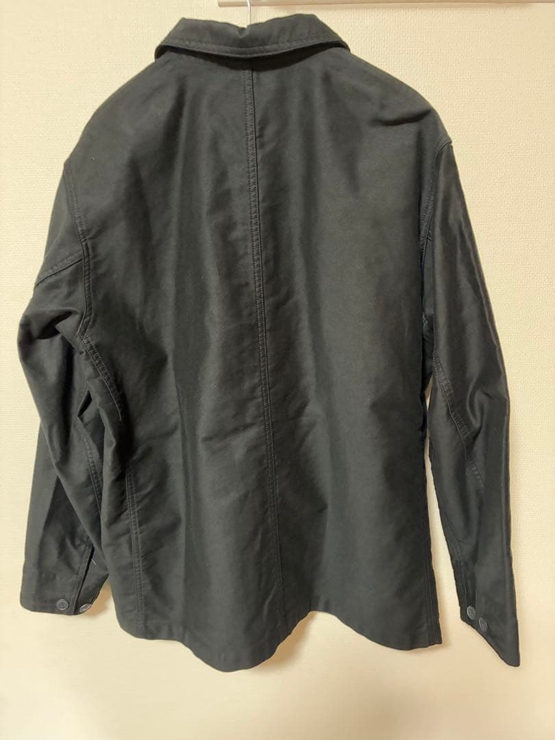 【新品】無印良品　モールスキンカバーオール Lサイズ ブラック 25AW
