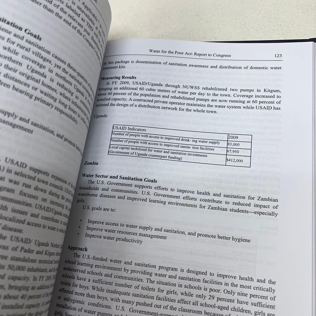 【英語】安全な飲料水と衛生支援：米国および国際プログラム（21世紀の公衆衛生）