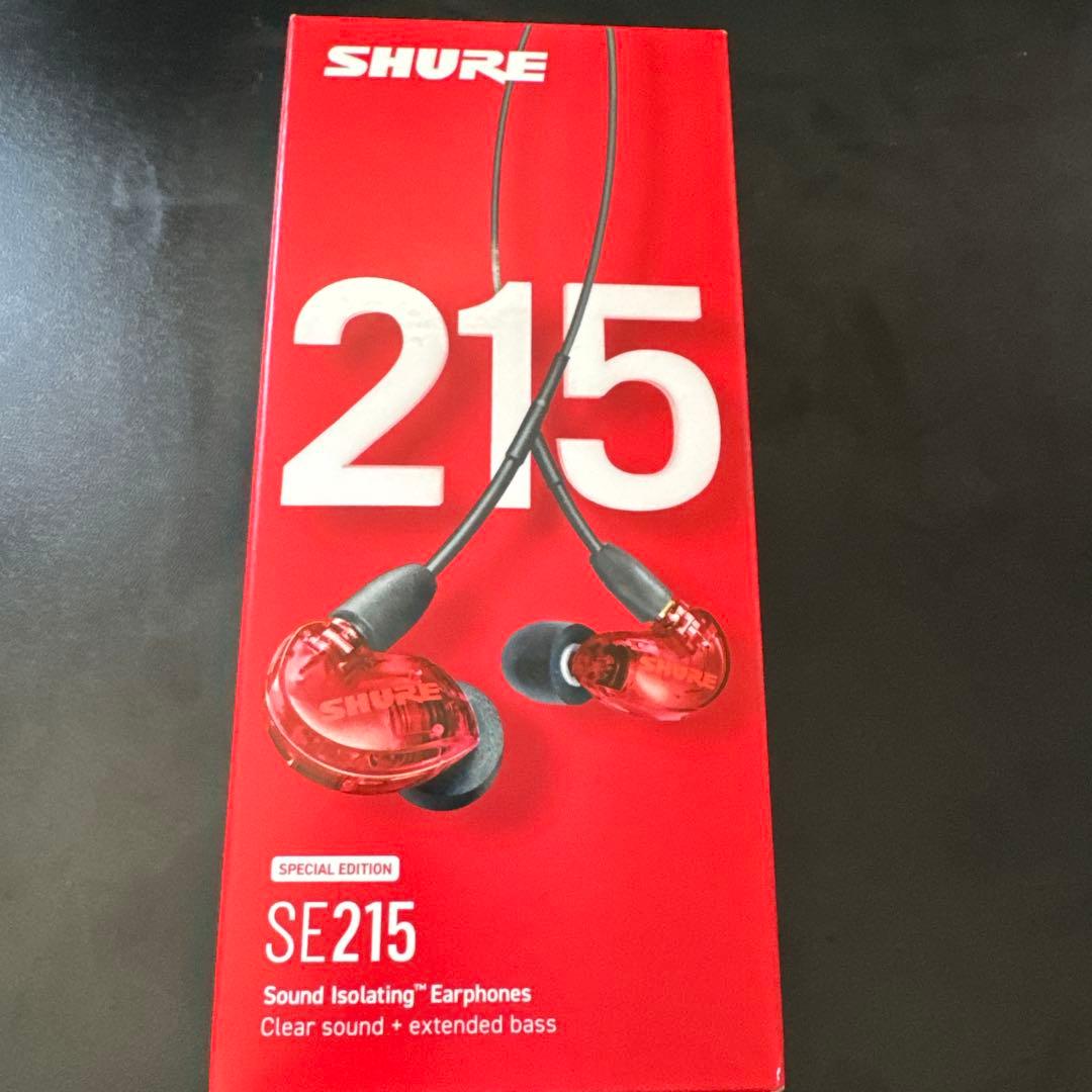 SHURE シュア イヤホン 有線 SE215SPE-RD-A レッド