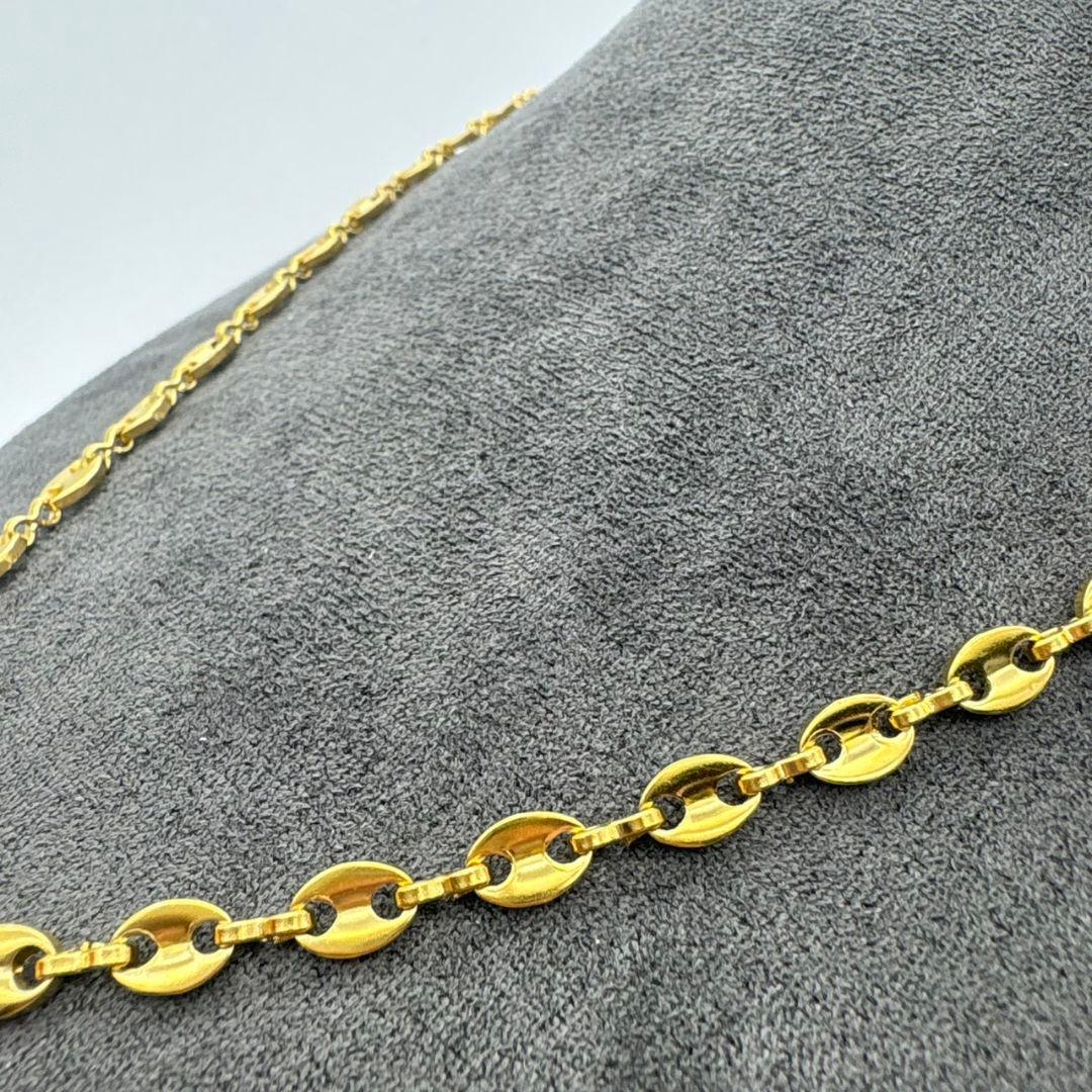 【高級】 K18 18金 ゴールド ネックレス グッチリンク 刻印 喜平
