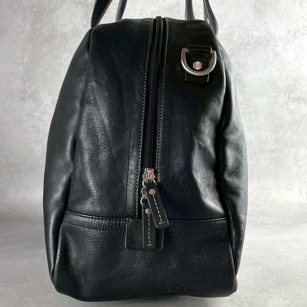 美品✨COACH コーチ ボストンバッグ レザー ブラック 2way 大容量