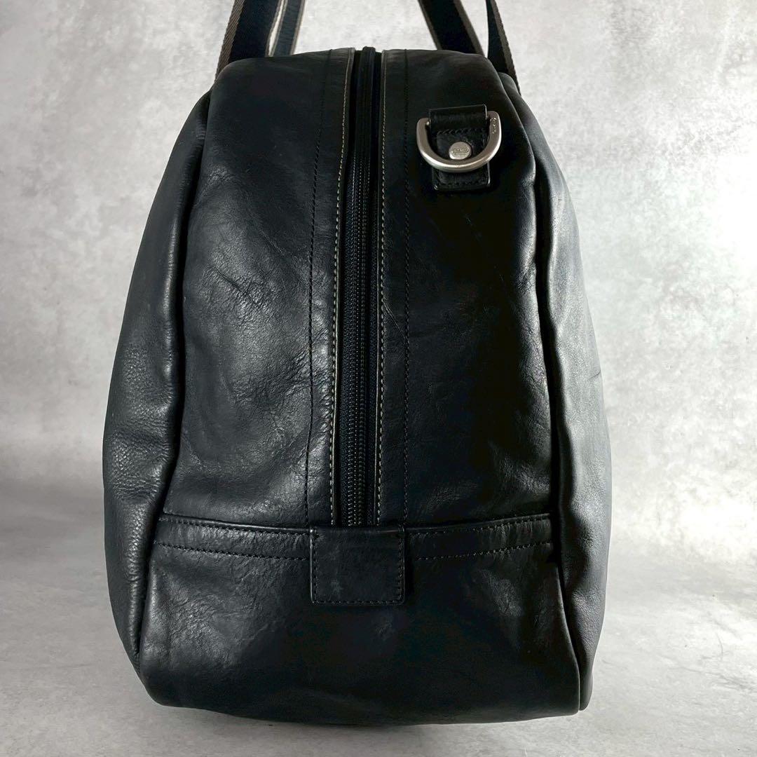 美品✨COACH コーチ ボストンバッグ レザー ブラック 2way 大容量