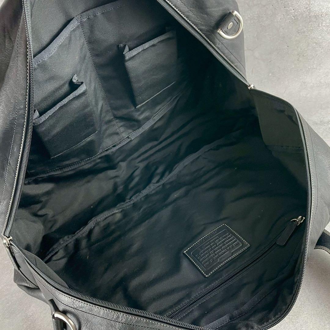 美品✨COACH コーチ ボストンバッグ レザー ブラック 2way 大容量