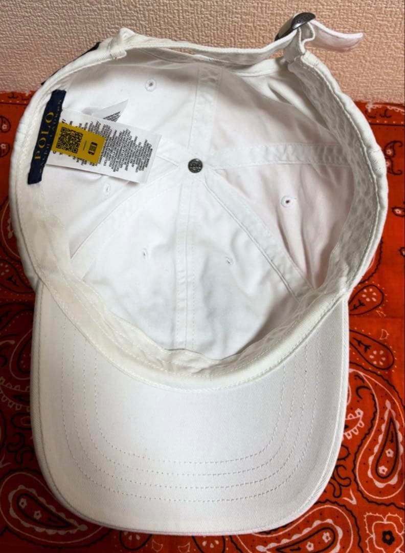 【POLO RALPH LAUREN】ラルフズコーヒーコットンCAP・ホワイト