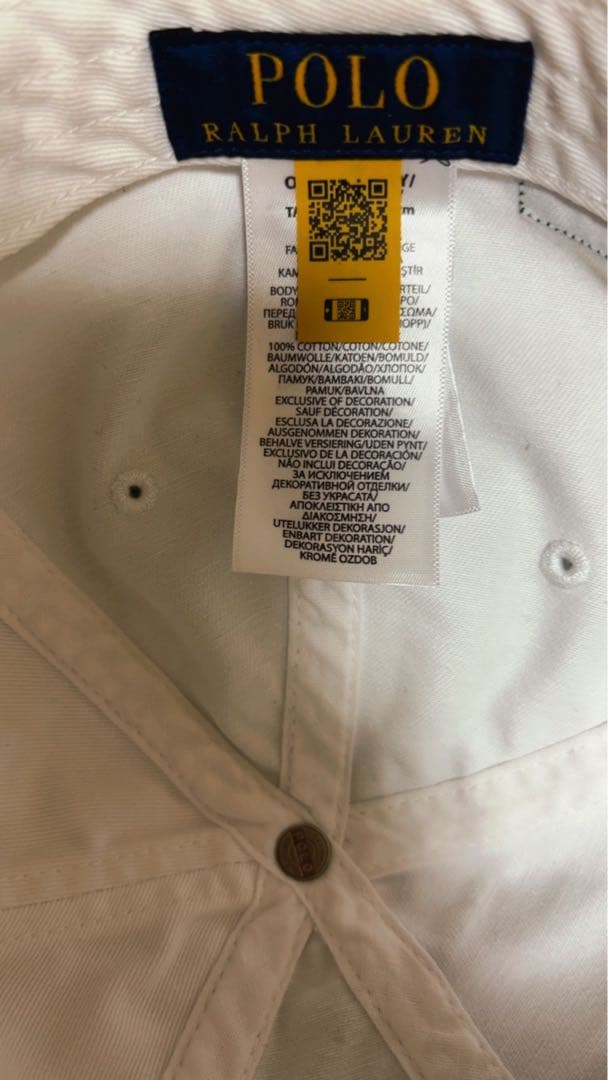 【POLO RALPH LAUREN】ラルフズコーヒーコットンCAP・ホワイト