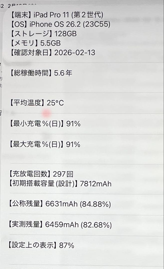 iPad Pro 11インチ　第2世代　シルバー　128GB 超美品　#7