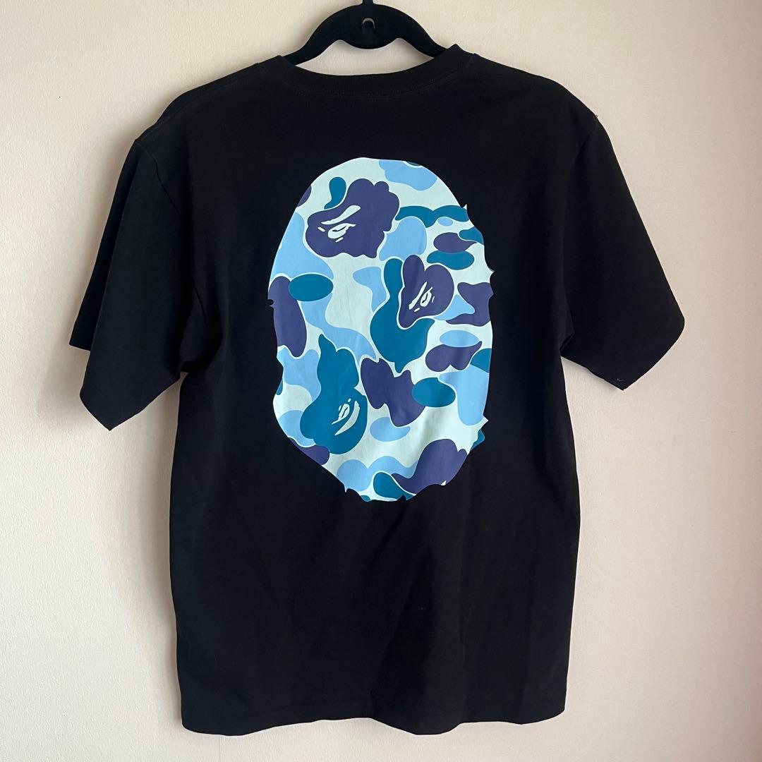 BAPE カモフラージュ Tシャツ ブラック ブルー ape