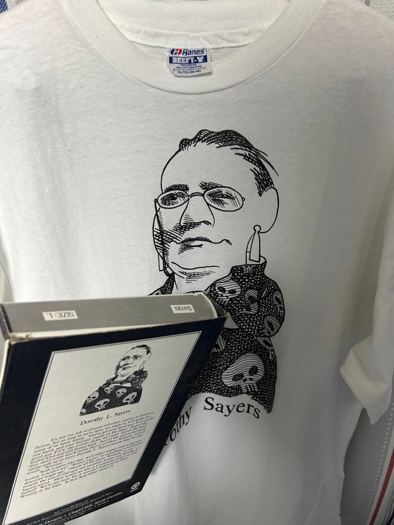 ヴィンテージ　偉人　Dorothy Sayers Tシャツ XL 90年代　白