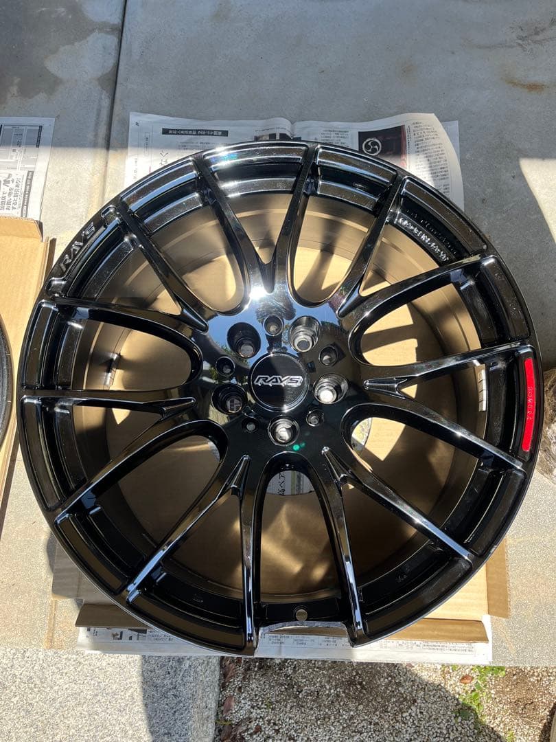 レイズホムラ2×7 JETBKEDITION 20x8.5J+45美品バラ売り
