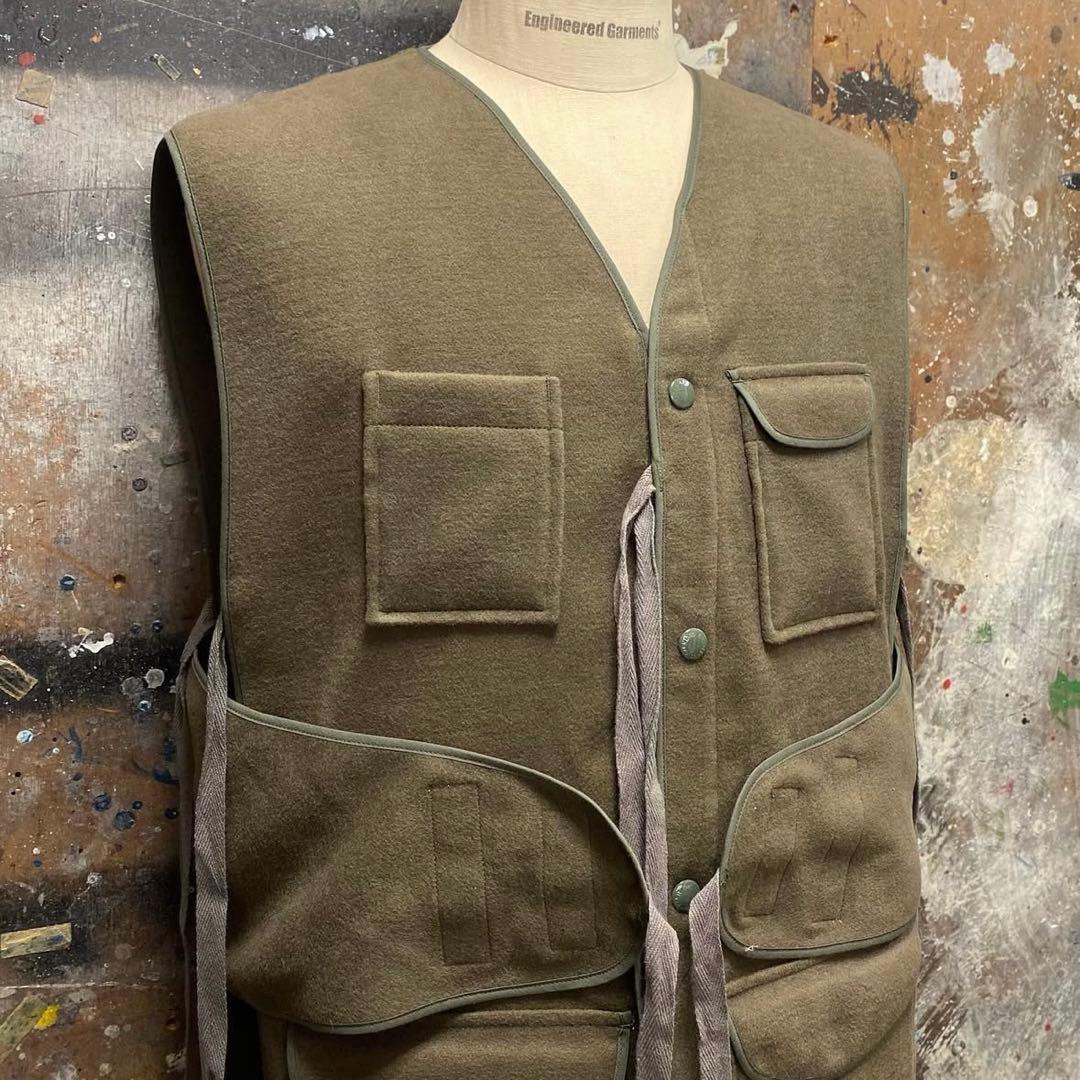 M*e様 LINER VEST – POLYESTER FAKE MELTON