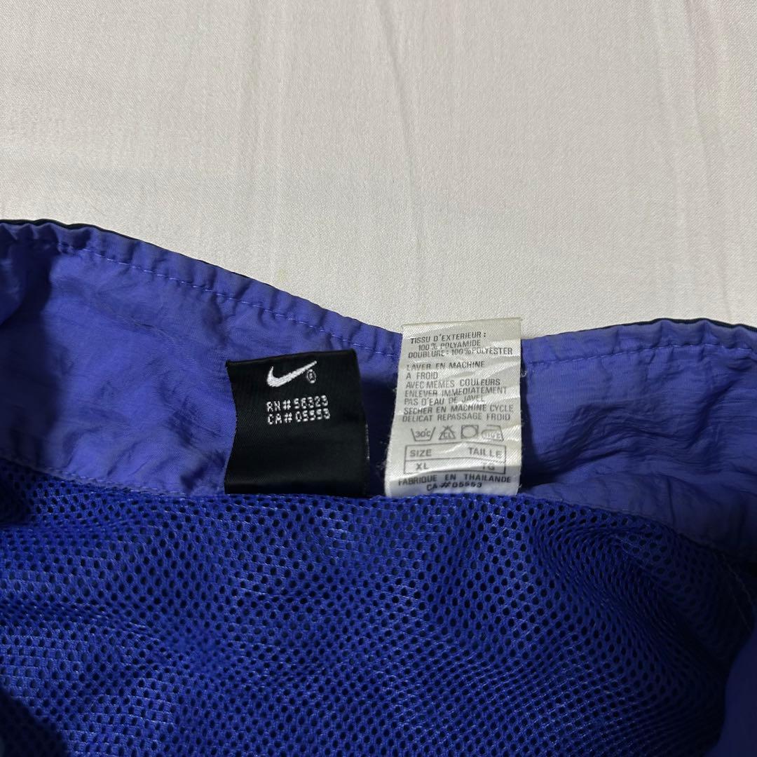 90s NIKE 黒タグ ナイキ パネル デザイン ナイロンジャケット XL