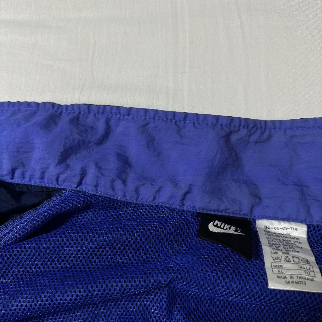 90s NIKE 黒タグ ナイキ パネル デザイン ナイロンジャケット XL