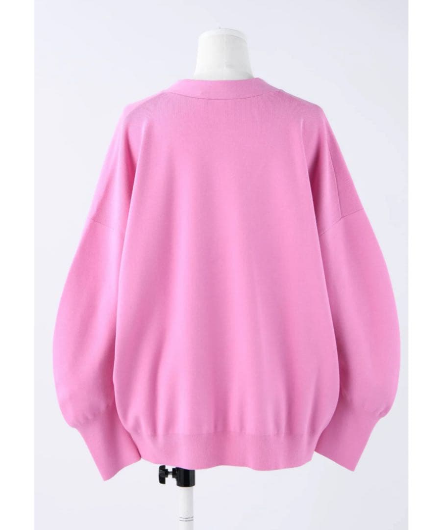 ENFOLD☆CURVE-ARM CARDIGAN ピンク カーディガン