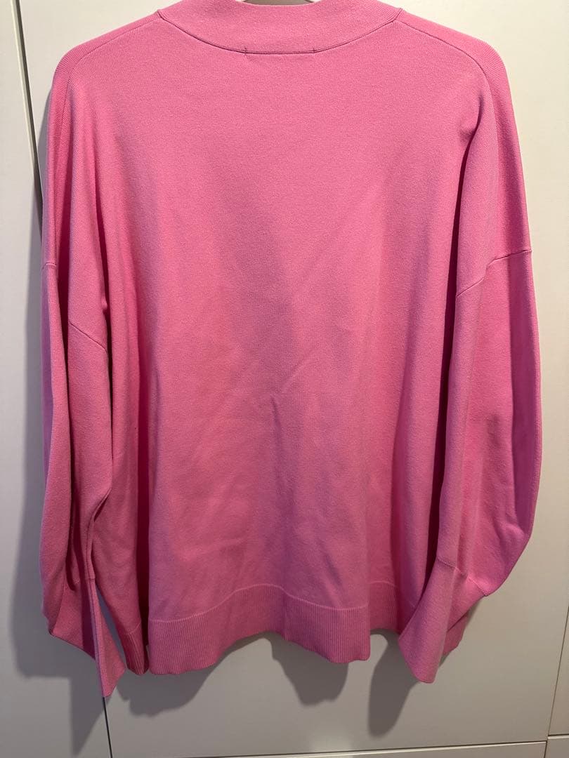 ENFOLD☆CURVE-ARM CARDIGAN ピンク カーディガン