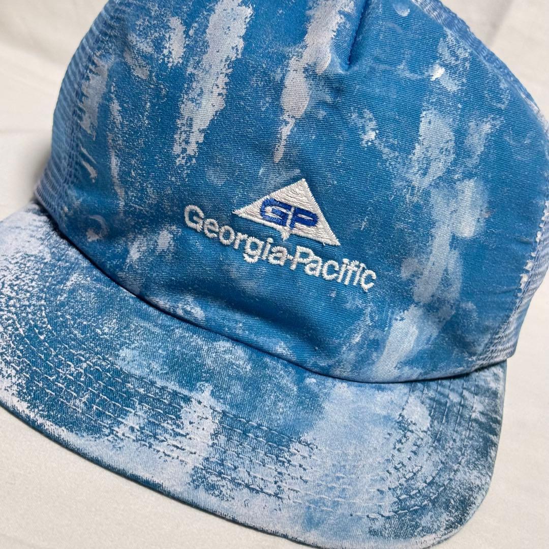 USA製 80s90s ペインターcap ペンキ加工 トラッカー ヴィンテージ