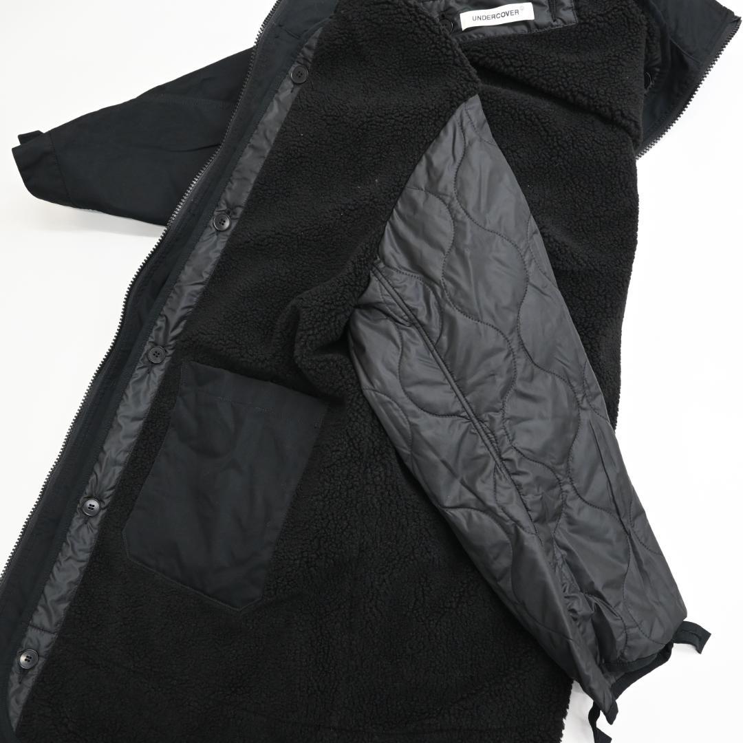 □ 45486★冬 24AW アンダーカバー コットンモッズコート 5 ブラック