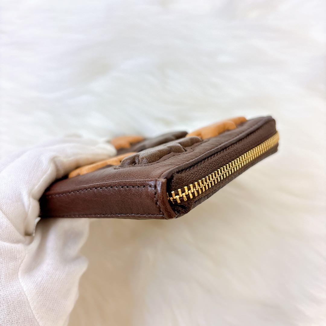 美品✨アールスフェボリット　くまちゃん　ブラウニー　コンパクト　財布　ウォレット