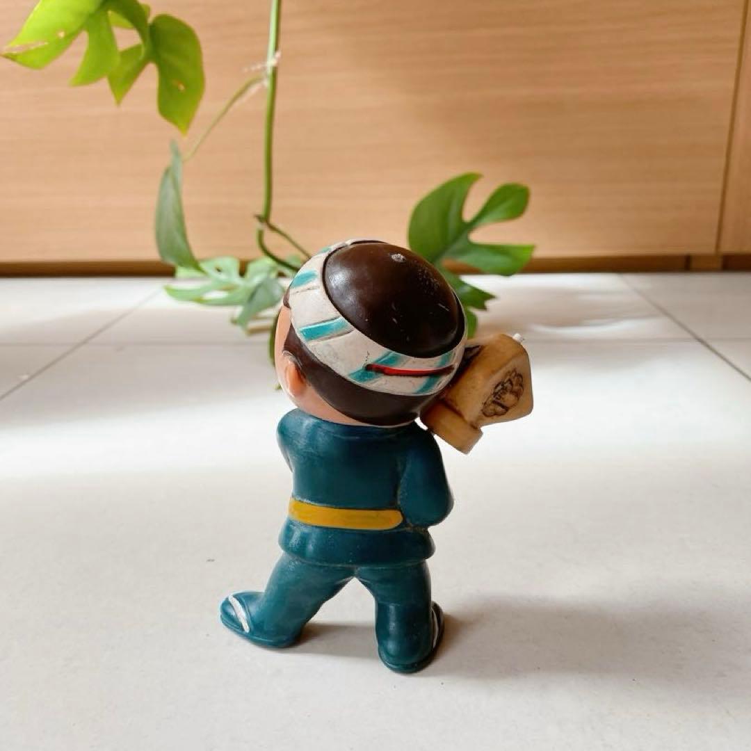 昭和レトロ　芝信用金庫　貯金箱　ソフビ