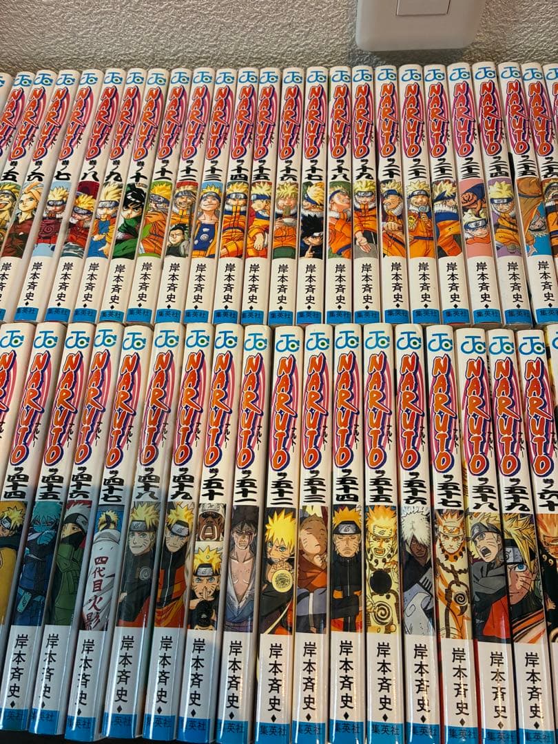 ナルト全巻セット　劇場版アニメ、外伝付き