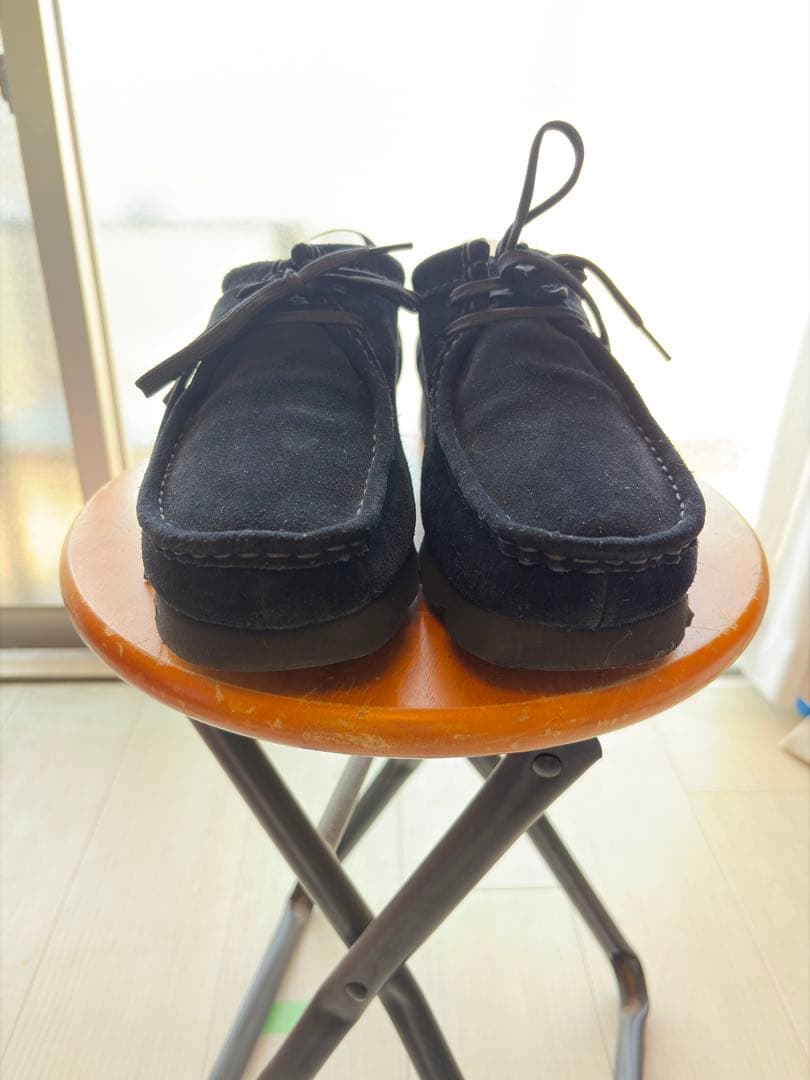 靴 Clarks Wallabee GTX GORE-TEX Black Suede