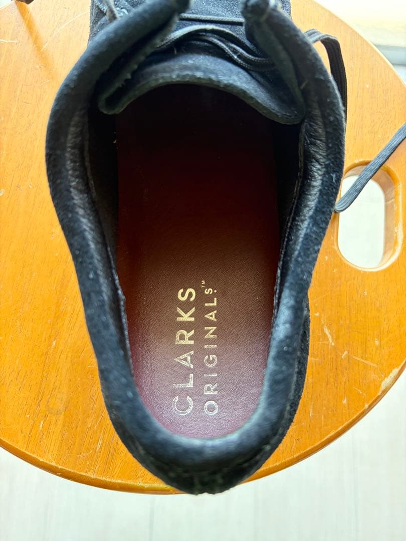 靴 Clarks Wallabee GTX GORE-TEX Black Suede