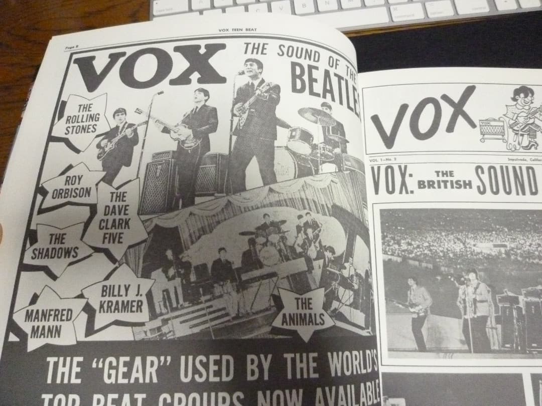 VOX TEEN BEAT VOXの製品専門誌　モッズ　ビートルズ　入手困難