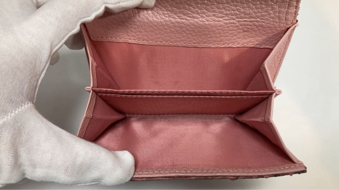 ダイヤモンドパイソン　2つ折りウォレット　財布