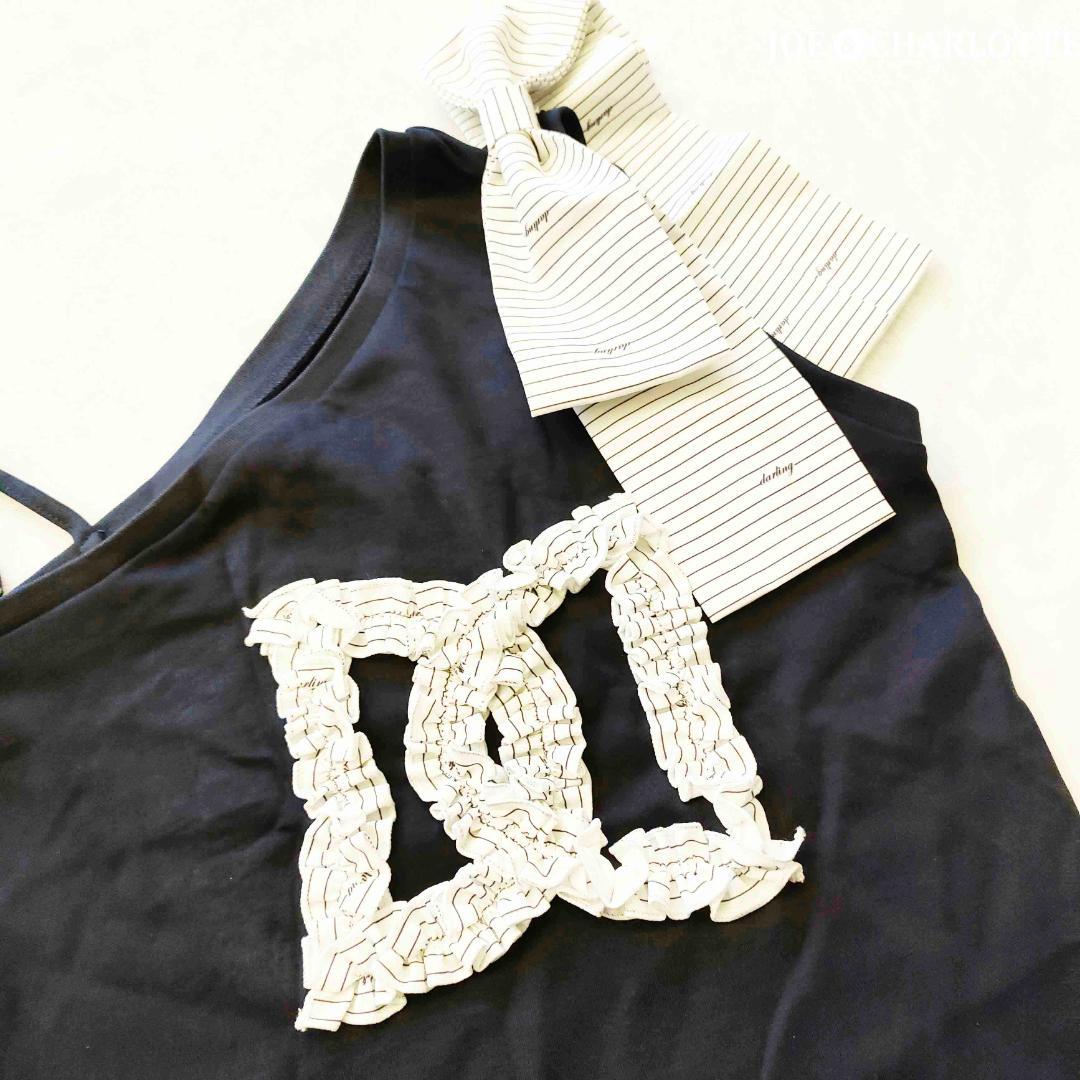 ダーリッチ darich ビッグリボンワンショルトップス ネイビー NVY
