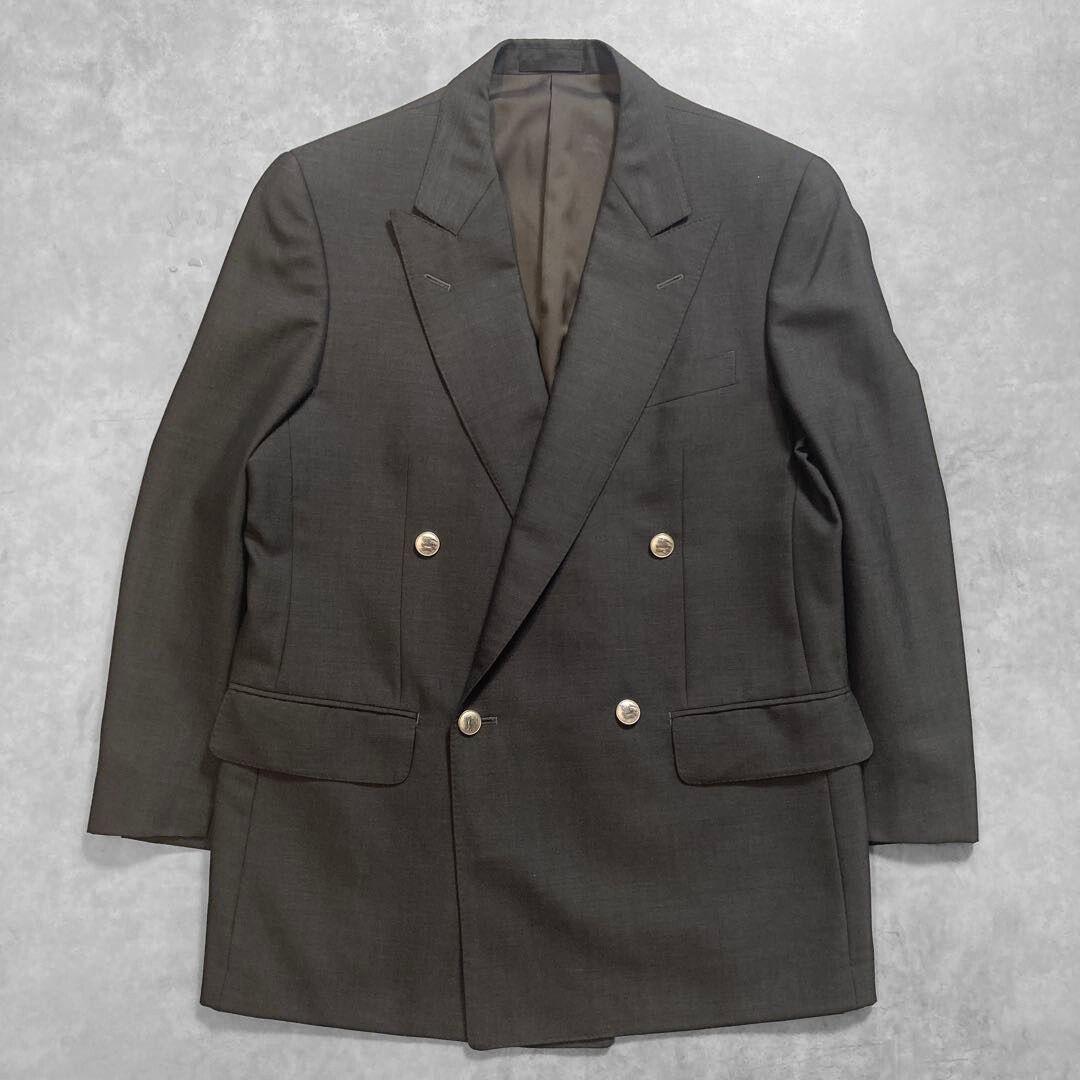 BURBERRY LONDON ダブル ジャケット シャツ タイ 金ボタン M