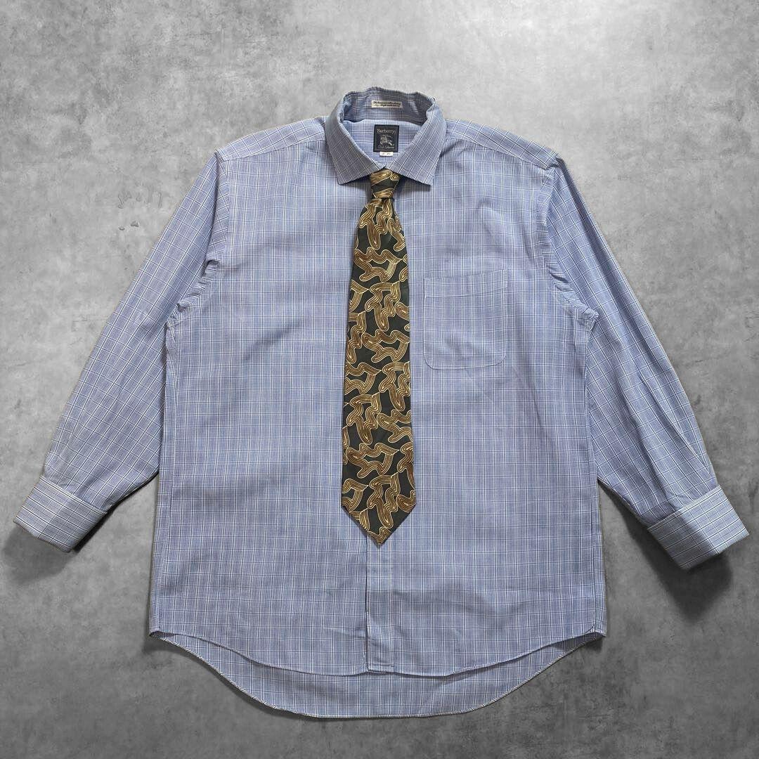 BURBERRY LONDON ダブル ジャケット シャツ タイ 金ボタン M