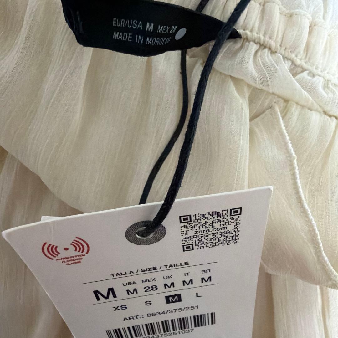 ZARA レイヤーラッフルガーゼスカート