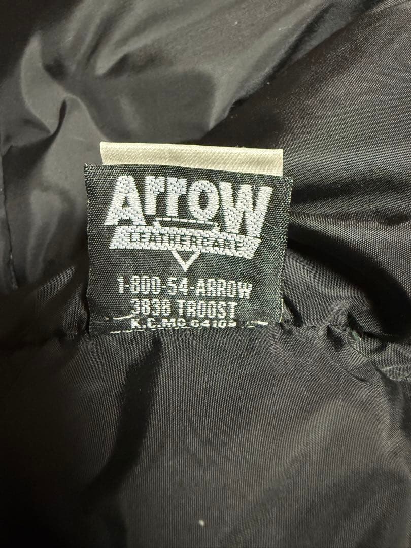 schott羊レザーダウンベスト　MADE IN USA
