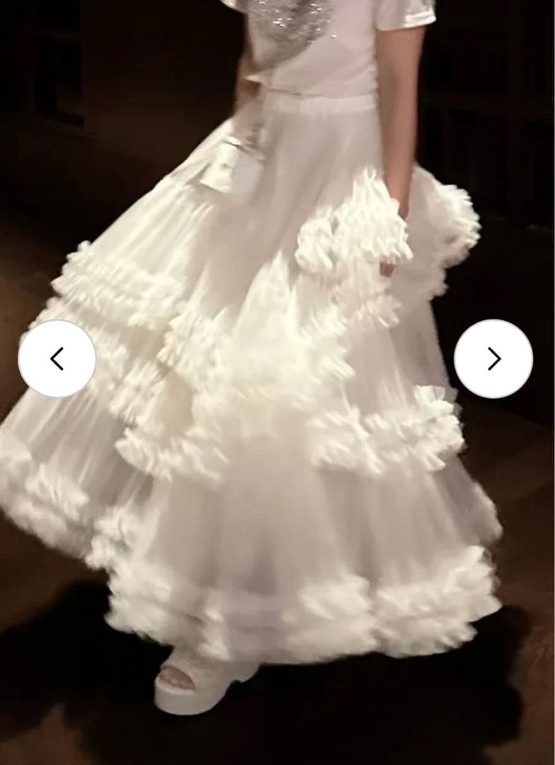 【完売商品】Ballerina blooming tulle skirt