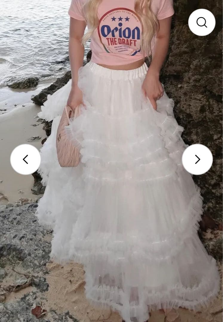 【完売商品】Ballerina blooming tulle skirt