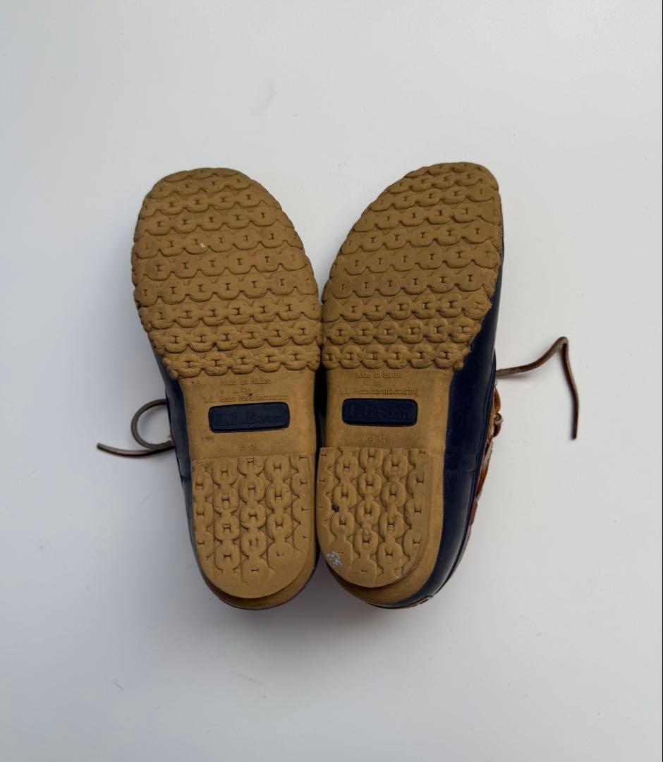 90s L.L.Bean ビーンブーツ ラバーモカシン ガムシューズ 24cm