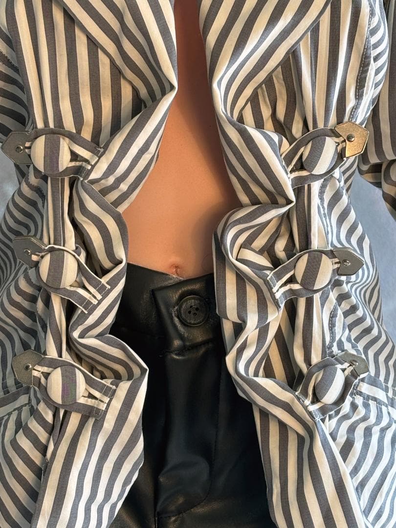 ISSEY MIYAKE ストライプ スプリング ジャケット